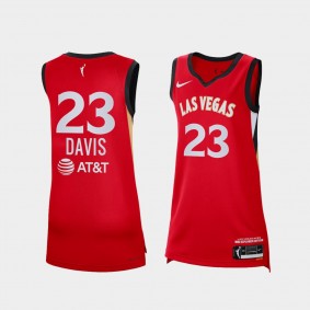 Brittany Davis - Las Vegas Aces NO. 23 WNBA Draft Red Explorer Edition Jersey