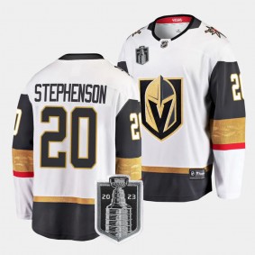 2023 Stanley Cup Final Chandler Stephenson Jersey Vegas Golden Knights White #20 Away Men's