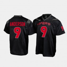 Game Vegas Vipers NO. 9 Deontay Anderson Black Jersey