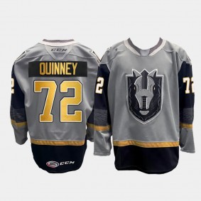 Henderson Silver Knights NO. 72 Gage Quinney AHL Home Gray Replica Jersey