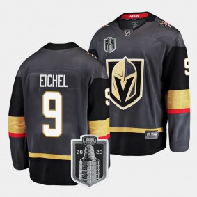 2023 Stanley Cup Final Jack Eichel Jersey Vegas Golden Knights Black #9 Alternate Men's