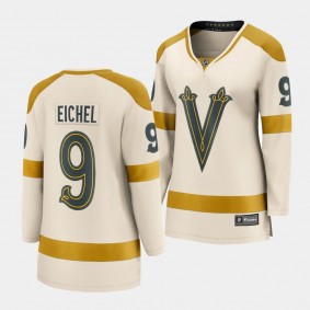 Vegas Golden Knights Jack Eichel 2024 NHL Winter Classic Breakaway Player Women Cream Jersey