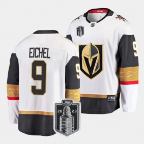 2023 Stanley Cup Final Jack Eichel Jersey Vegas Golden Knights White #9 Away Men's