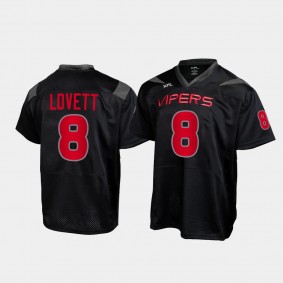 Game Vegas Vipers NO. 8 John Lovett Black Jersey