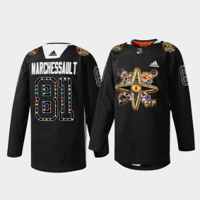 LGBT Pride Vegas Golden Knights NO. 81 Jonathan Marchessault Black Practice Jersey