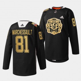 Vegas Golden Knights 2024 First Responders Jonathan Marchessault #81 Black Jersey