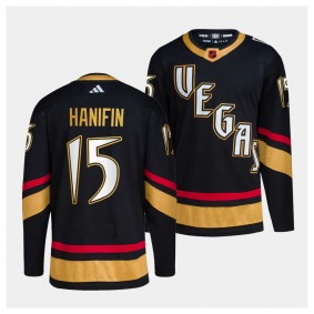 Noah Hanifin Vegas Golden Knights Reverse Retro 2.0 Black #15 Authentic Primegreen Jersey Men's