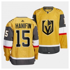 Noah Hanifin Vegas Golden Knights Home Gold #15 Authentic Primegreen Jersey Men's