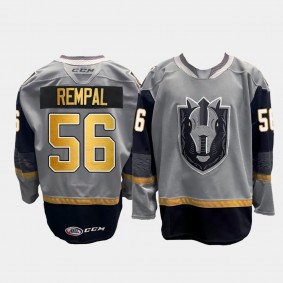 Henderson Silver Knights NO. 56 Sheldon Rempal AHL Home Gray Replica Jersey